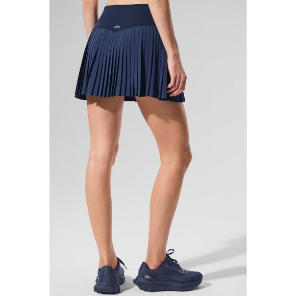 Alo Yoga Grand Slam Tennis Skirt Navy Size Small - Picture 2 of 6